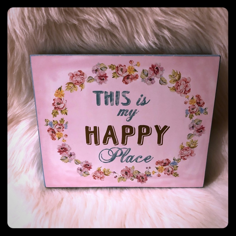 THIS IS MY HAPPY PLACE wall plaque